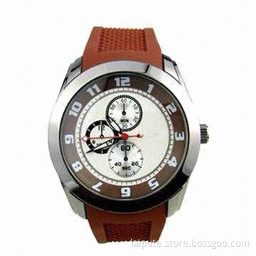 Men's Silicone Watch, Convenient and Very Useful, with Fancy Design